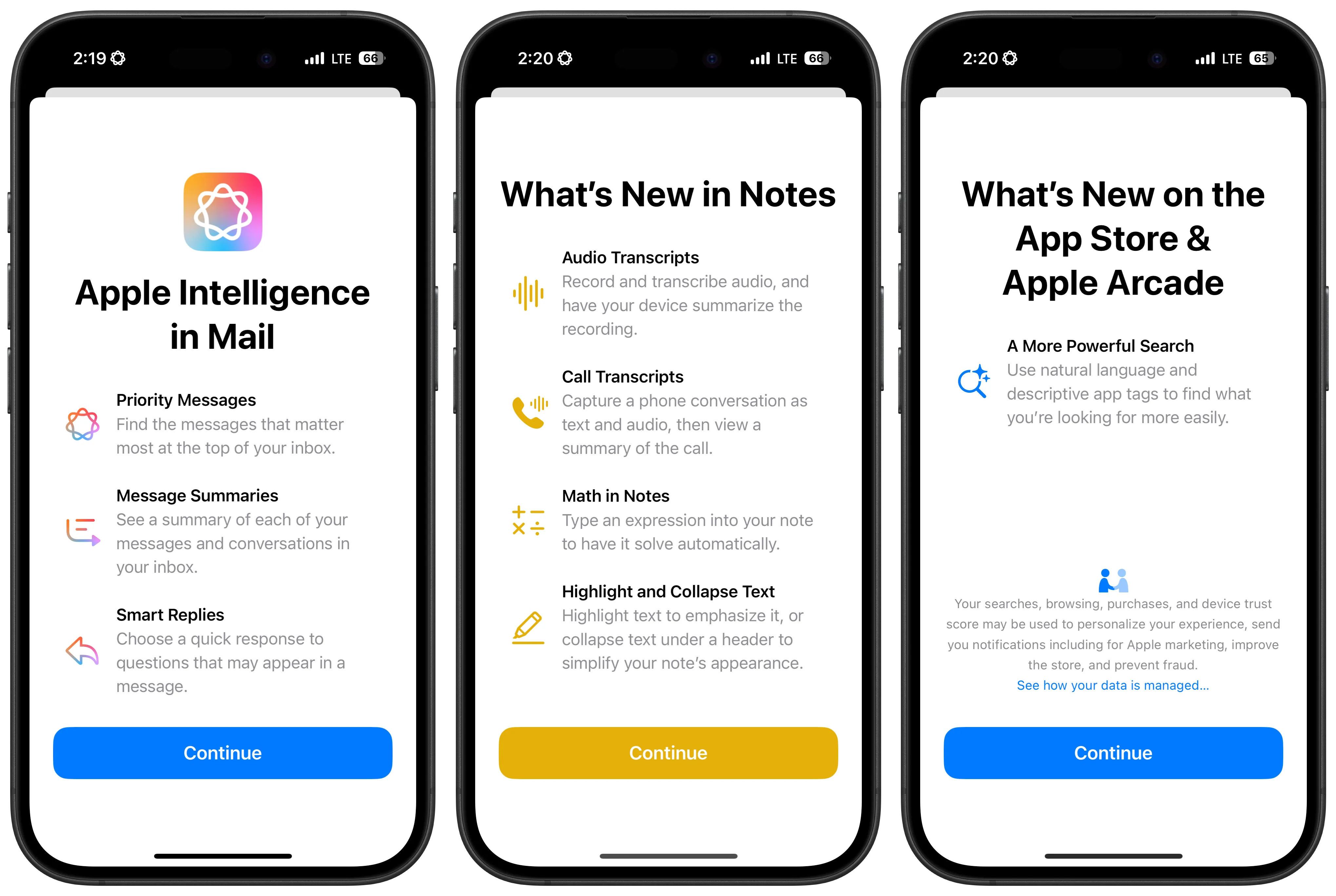 Apple What&#x27;s New Screens