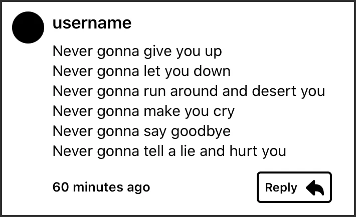 A visual example of a commment box we&#x27;re going to build in code