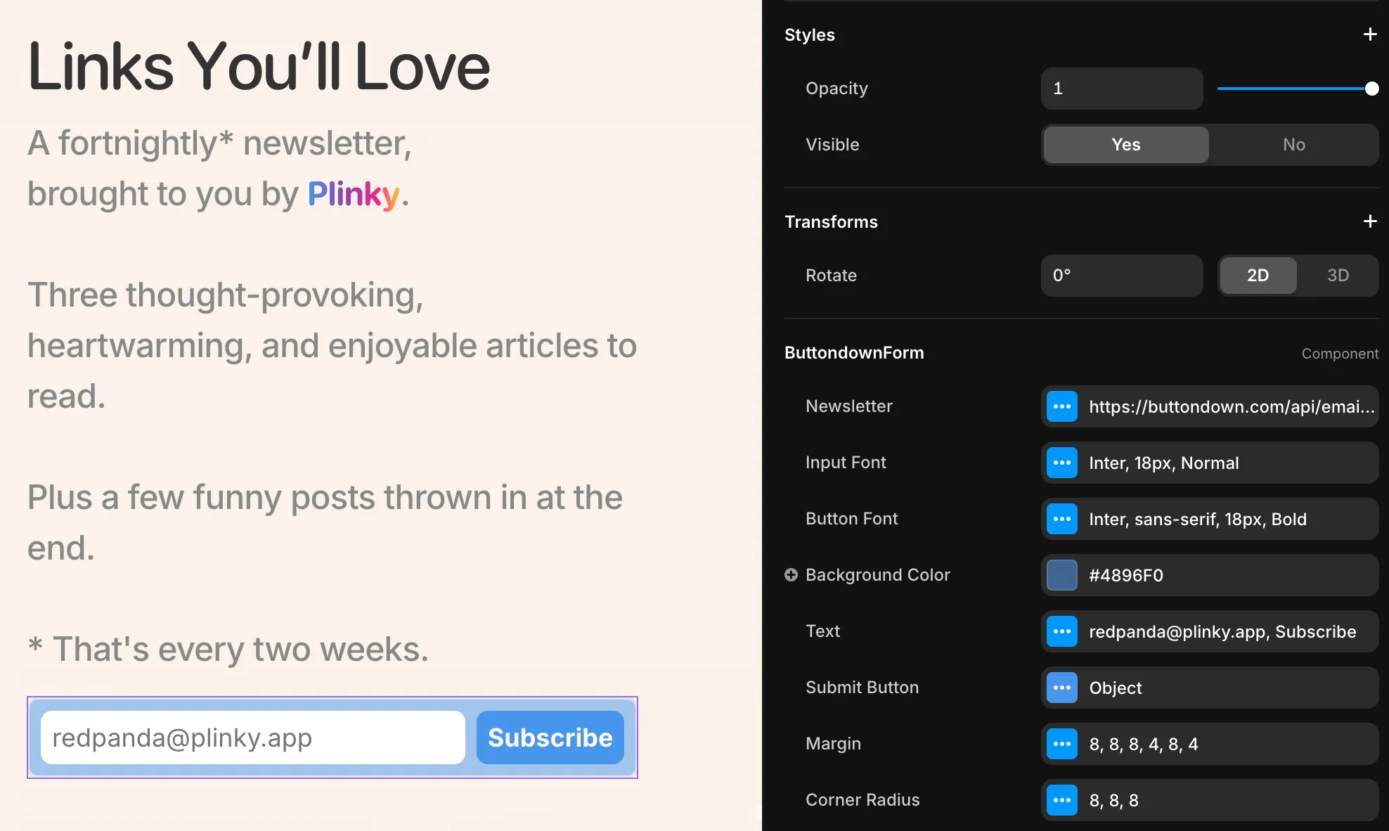 Custom Framer Component