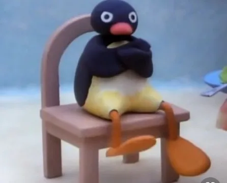 A frowny penguin