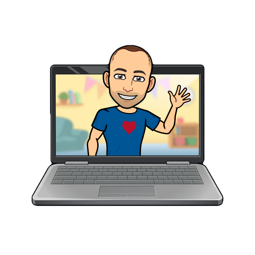Bitmoji of Joe popping out of a computer